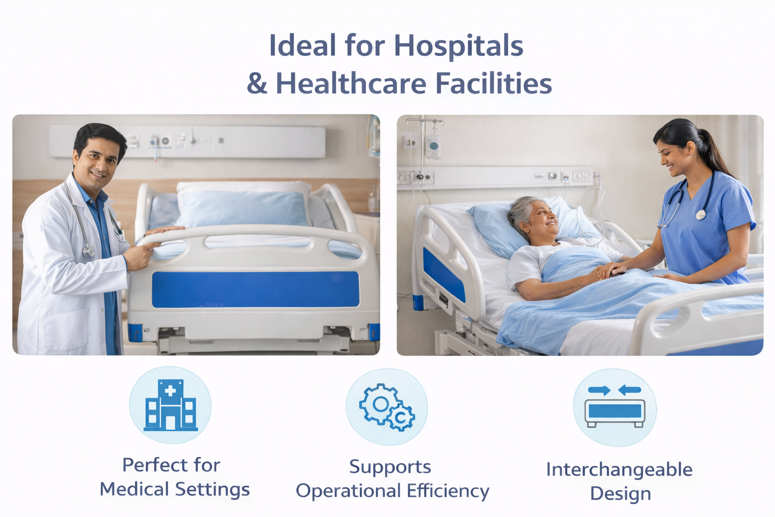 Hospital Bed Accessories Installation View