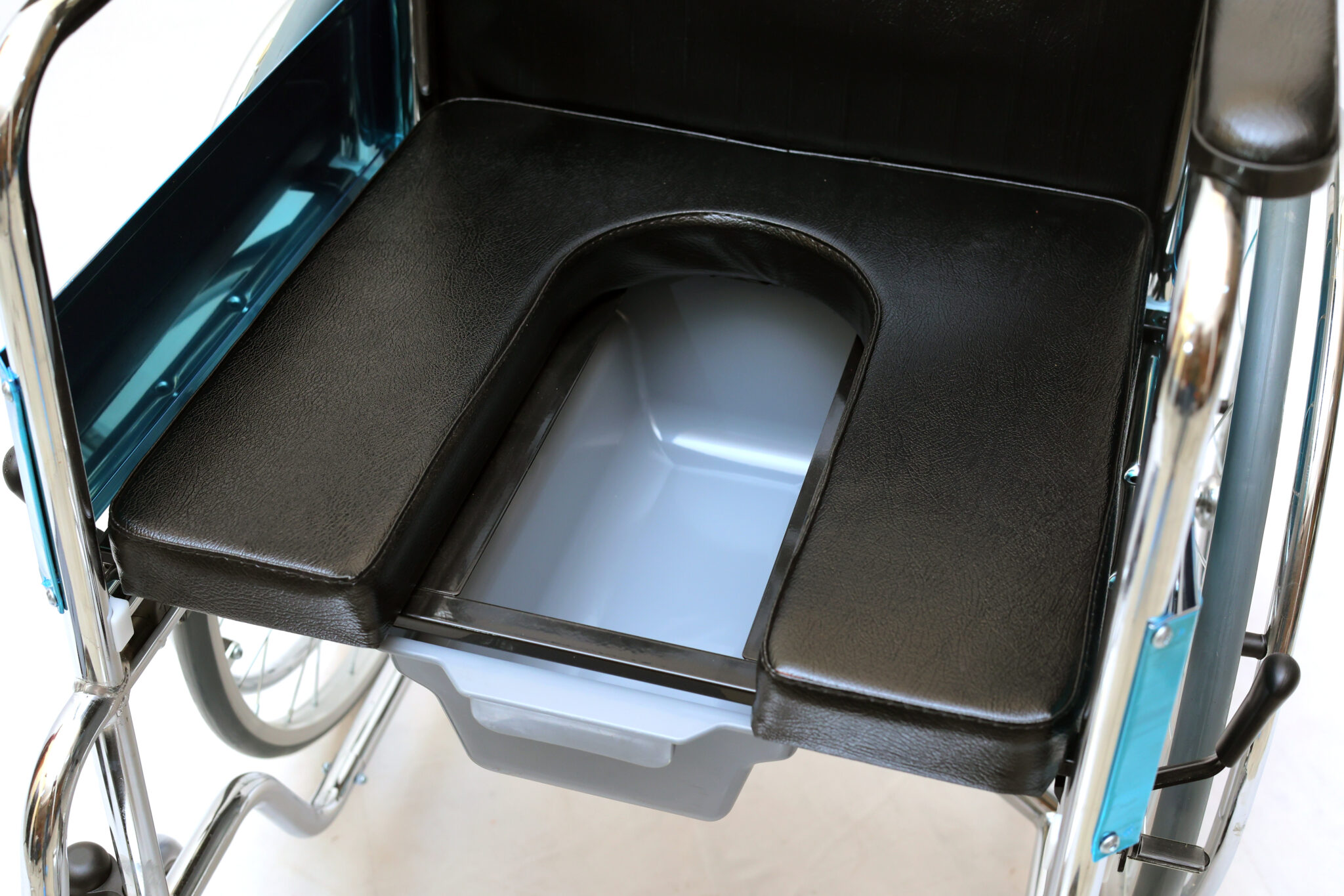 ESLEH 608 (24”) Portable Commode Wheelchair | Dual Function