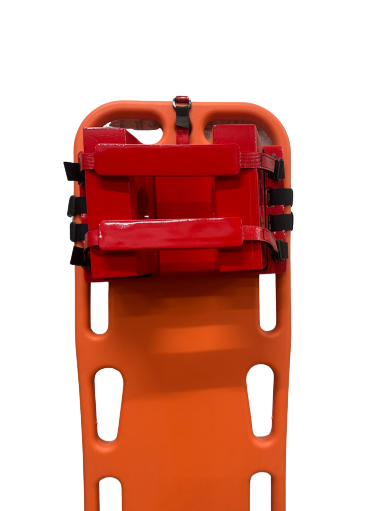 Spine Board with Head Immobilizer with Straps