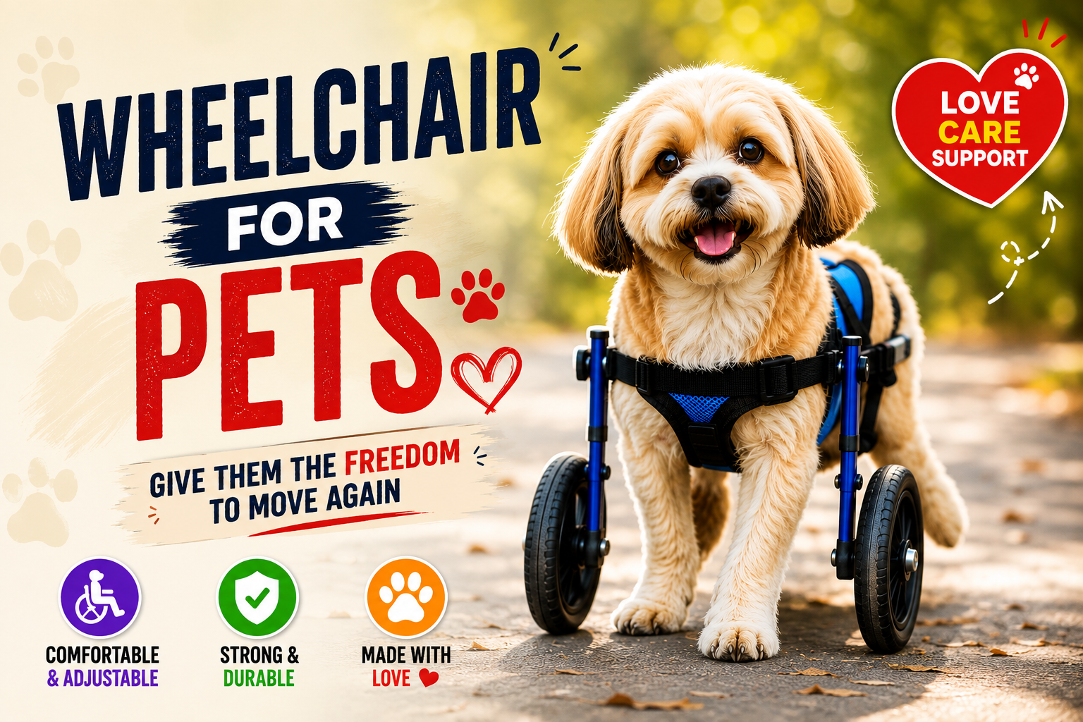 Wheelchair for Pets